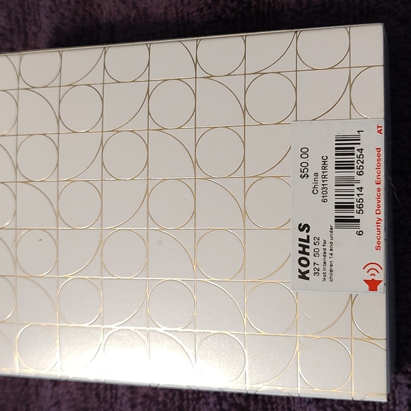 New Rhode & Co crystal and pink Swarvowski Crystals small hoop earrings - Picture 2 of 2